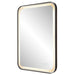 Crofton Mirror Satin Black-Mirrors/Pictures-Uttermost-Lighting Design Store