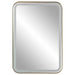 Crofton Vanity Mirror Brushed Brass Plated Stainless Steel-Mirrors/Pictures-Uttermost-Lighting Design Store