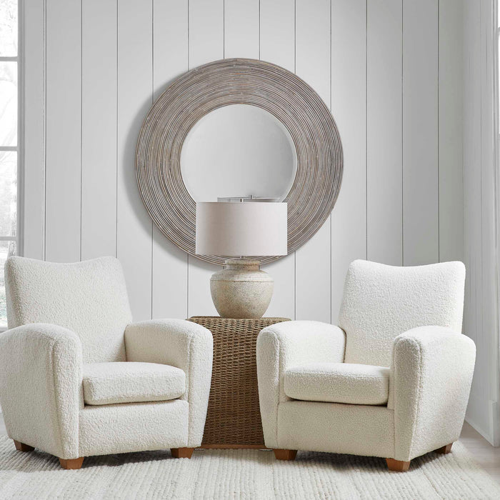 Vortex Mirror White-Mirrors/Pictures-Uttermost-Lighting Design Store