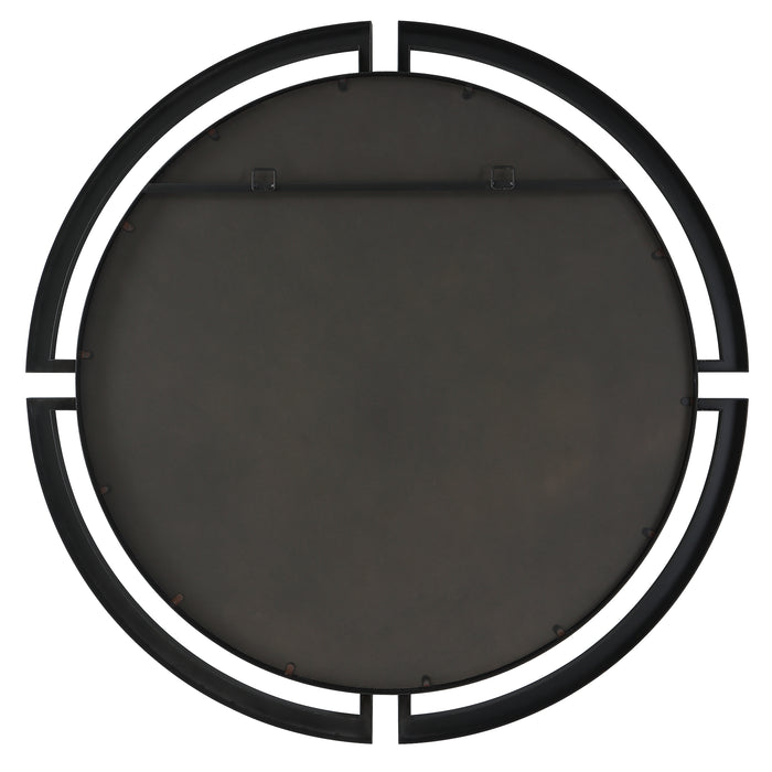 Quadrant Mirror Satin Black-Mirrors/Pictures-Uttermost-Lighting Design Store