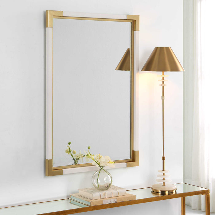 Malik Mirror Gold Leaf-Mirrors/Pictures-Uttermost-Lighting Design Store