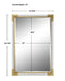 Malik Mirror Gold Leaf-Mirrors/Pictures-Uttermost-Lighting Design Store