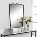 Tiara Mirror Satin Black-Mirrors/Pictures-Uttermost-Lighting Design Store