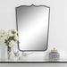 Tiara Mirror Satin Black-Mirrors/Pictures-Uttermost-Lighting Design Store