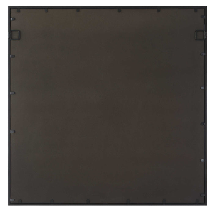 Spurgeon Mirror Satin Black-Mirrors/Pictures-Uttermost-Lighting Design Store