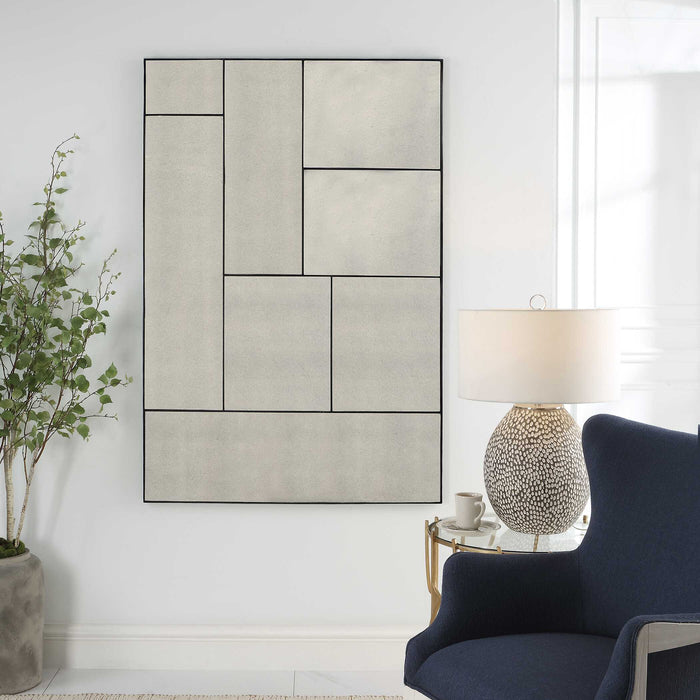 Puzzle Piece Mirror Black Iron-Mirrors/Pictures-Uttermost-Lighting Design Store