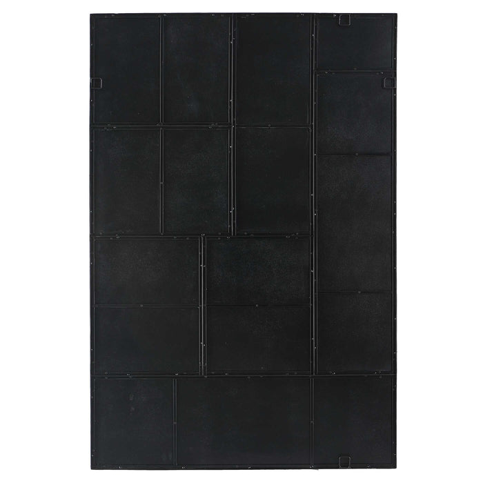 Puzzle Piece Mirror Black Iron-Mirrors/Pictures-Uttermost-Lighting Design Store