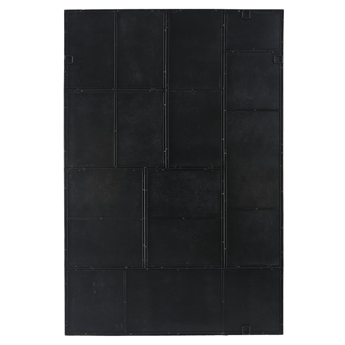 Puzzle Piece Mirror Black Iron-Mirrors/Pictures-Uttermost-Lighting Design Store