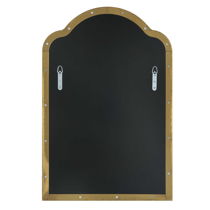 Sidney Mirror Brushed Brass-Mirrors/Pictures-Uttermost-Lighting Design Store