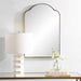Sidney Mirror Brushed Brass-Mirrors/Pictures-Uttermost-Lighting Design Store