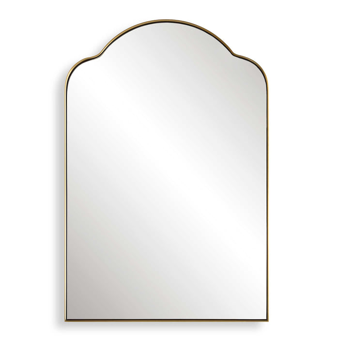 Sidney Mirror Brushed Brass-Mirrors/Pictures-Uttermost-Lighting Design Store
