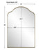 Sidney Mirror Brushed Brass-Mirrors/Pictures-Uttermost-Lighting Design Store