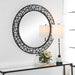 Mosaic Mirror Satin Black-Mirrors/Pictures-Uttermost-Lighting Design Store