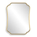 Athena Mirror Brushed Brass-Mirrors/Pictures-Uttermost-Lighting Design Store