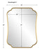 Athena Mirror Brushed Brass-Mirrors/Pictures-Uttermost-Lighting Design Store