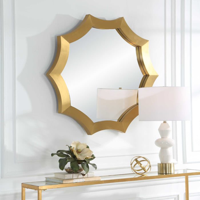 Flare Mirror Stainless Steel-Mirrors/Pictures-Uttermost-Lighting Design Store