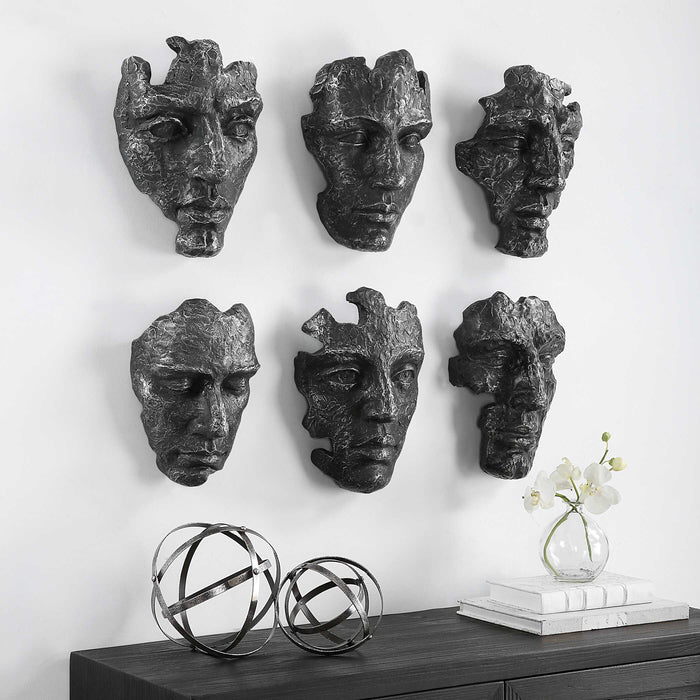 Self-Portrait Wall Decor Gray-Mirrors/Pictures-Uttermost-Lighting Design Store