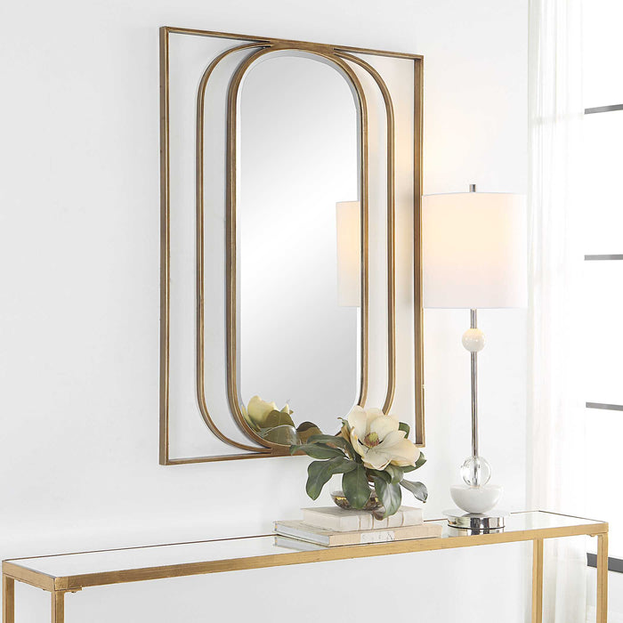 Replicate Mirror Antiqued Gold-Mirrors/Pictures-Uttermost-Lighting Design Store