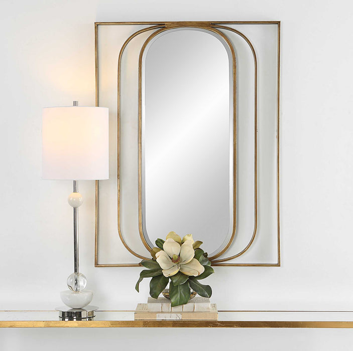 Replicate Mirror Antiqued Gold-Mirrors/Pictures-Uttermost-Lighting Design Store