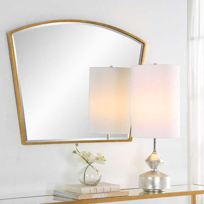 Boundary Mirror Antiqued Gold Leaf-Mirrors/Pictures-Uttermost-Lighting Design Store