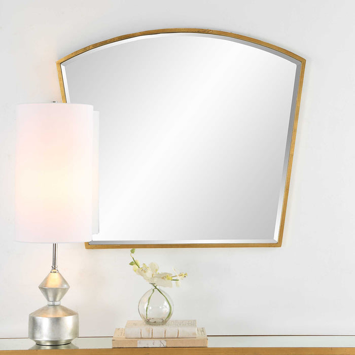 Boundary Mirror Antiqued Gold Leaf-Mirrors/Pictures-Uttermost-Lighting Design Store
