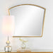 Boundary Mirror Antiqued Gold Leaf-Mirrors/Pictures-Uttermost-Lighting Design Store