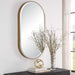 Lago Mirror Antiqued Golden Bronze-Mirrors/Pictures-Uttermost-Lighting Design Store