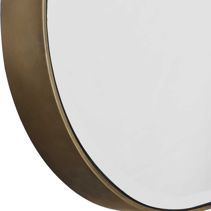 Lago Mirror Antiqued Golden Bronze-Mirrors/Pictures-Uttermost-Lighting Design Store