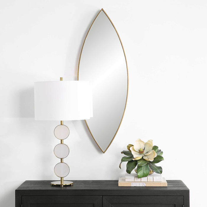 Ellipse Mirror Antiqued Golden Bronze-Mirrors/Pictures-Uttermost-Lighting Design Store