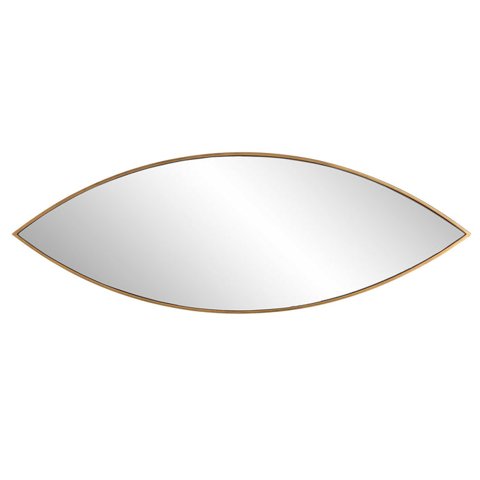 Ellipse Mirror Antiqued Golden Bronze-Mirrors/Pictures-Uttermost-Lighting Design Store