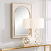 Crisanta Mirror Gloss White-Mirrors/Pictures-Uttermost-Lighting Design Store