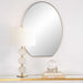 Cabell Mirror Brushed Brass-Mirrors/Pictures-Uttermost-Lighting Design Store