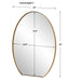 Cabell Mirror Brushed Brass-Mirrors/Pictures-Uttermost-Lighting Design Store