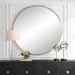 Junius Mirror Antiqued Gold Leaf-Mirrors/Pictures-Uttermost-Lighting Design Store