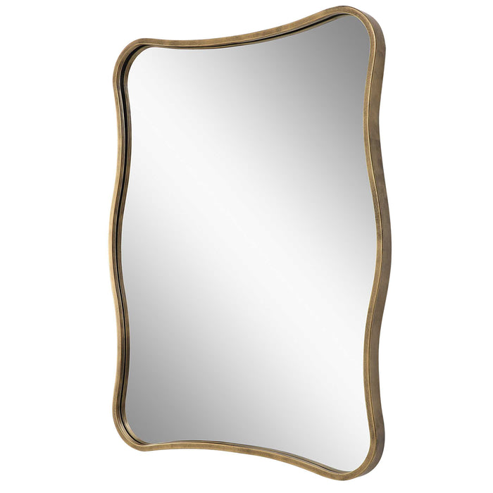 Pavia Mirror Antiqued Gold-Mirrors/Pictures-Uttermost-Lighting Design Store