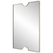 Ticket Mirror Metallic Gold Leaf-Mirrors/Pictures-Uttermost-Lighting Design Store