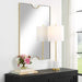 Ticket Mirror Metallic Gold Leaf-Mirrors/Pictures-Uttermost-Lighting Design Store