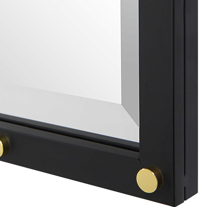 Benedo Mirror Matte Black-Mirrors/Pictures-Uttermost-Lighting Design Store