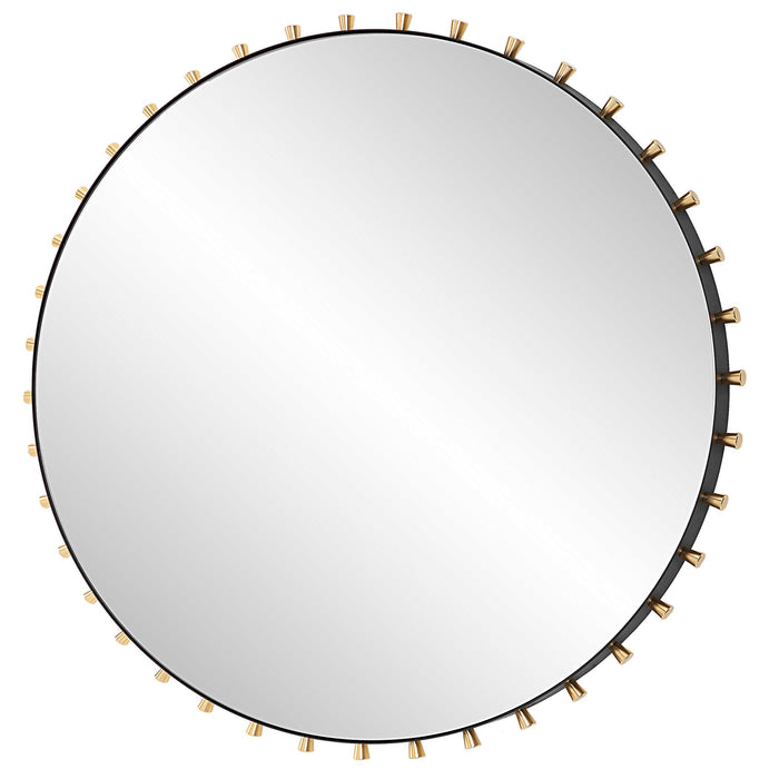 Cosmopolitan Mirror Matte Black-Mirrors/Pictures-Uttermost-Lighting Design Store