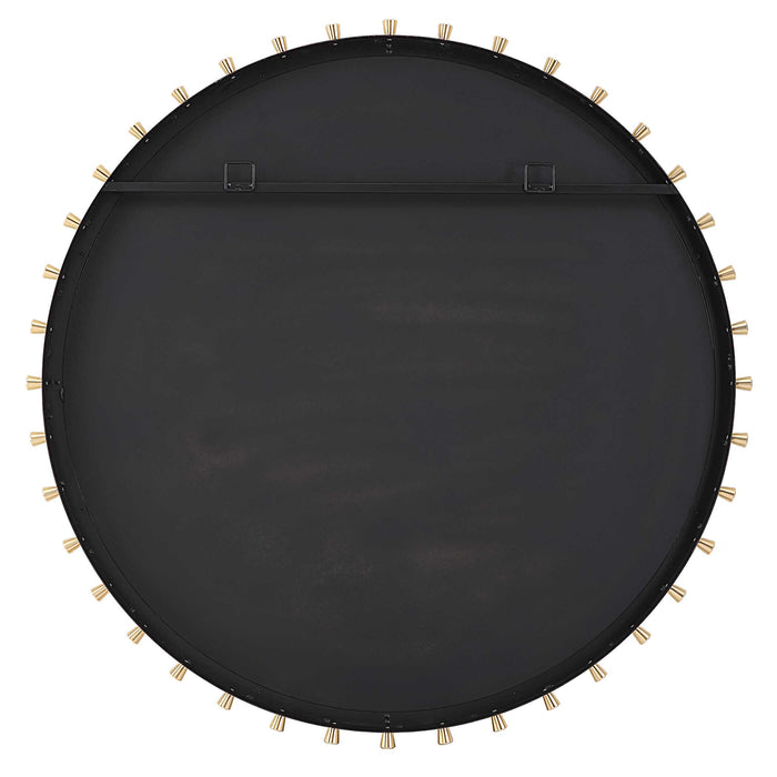 Cosmopolitan Mirror Matte Black-Mirrors/Pictures-Uttermost-Lighting Design Store