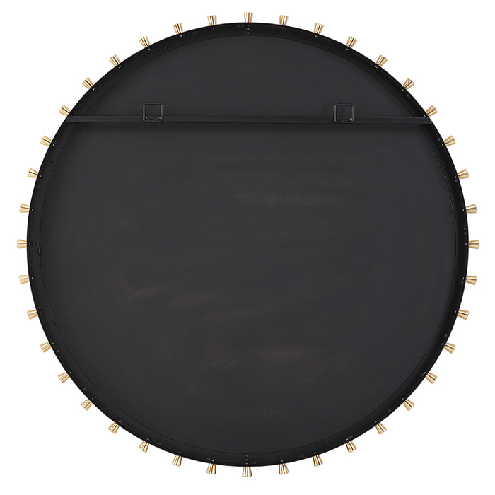 Cosmopolitan Mirror Matte Black-Mirrors/Pictures-Uttermost-Lighting Design Store