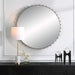 Cosmopolitan Mirror Matte Black-Mirrors/Pictures-Uttermost-Lighting Design Store