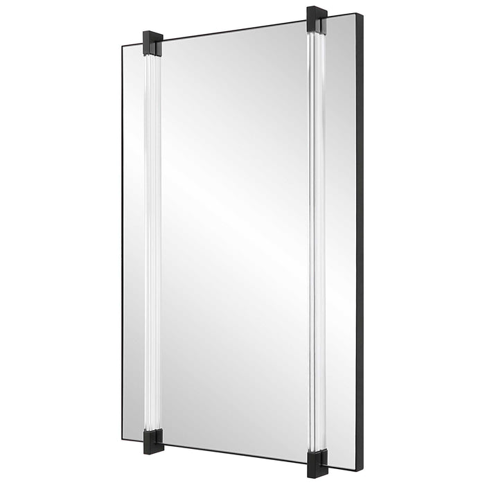 Ladonna Mirror Matte Black-Mirrors/Pictures-Uttermost-Lighting Design Store