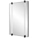 Ladonna Mirror Matte Black-Mirrors/Pictures-Uttermost-Lighting Design Store