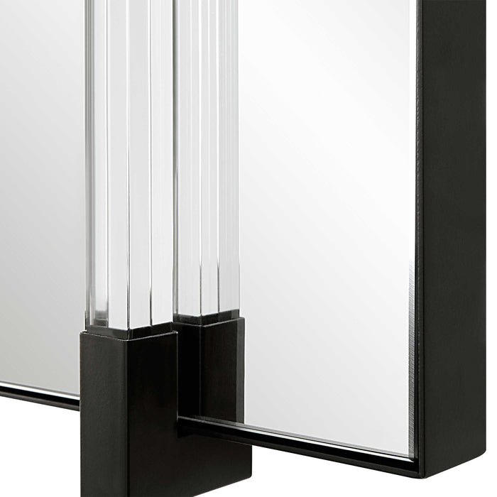 Ladonna Mirror Matte Black-Mirrors/Pictures-Uttermost-Lighting Design Store