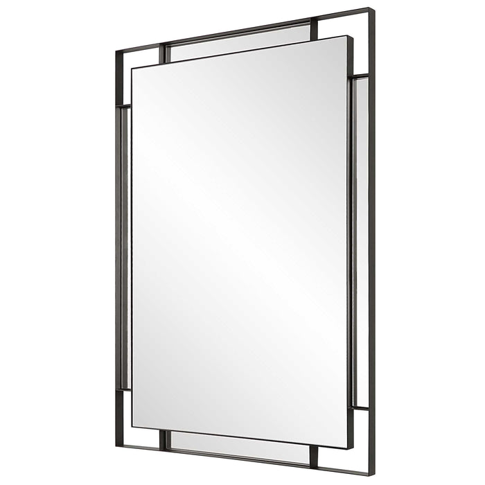 Stellan Mirror Matte Black-Mirrors/Pictures-Uttermost-Lighting Design Store