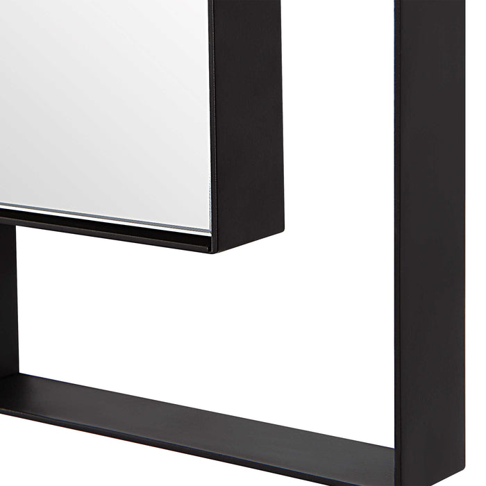Stellan Mirror Matte Black-Mirrors/Pictures-Uttermost-Lighting Design Store