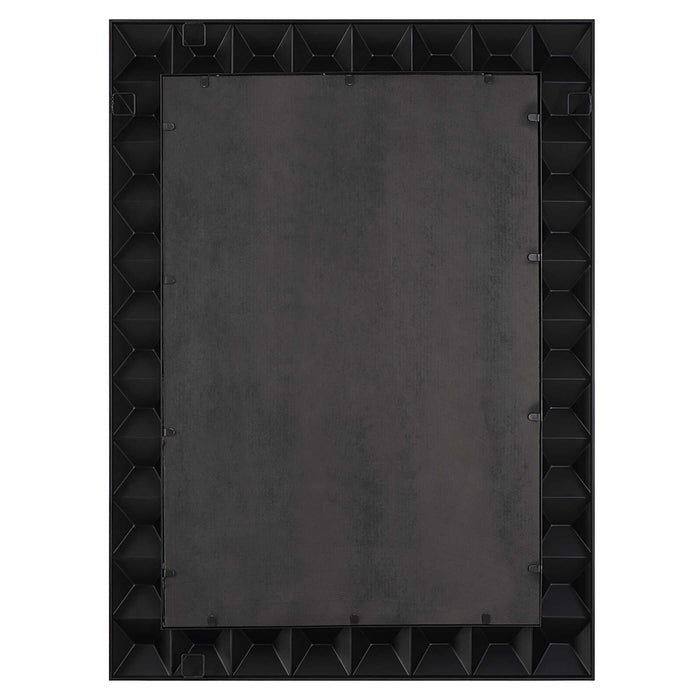 Studded Mirror Matte Black-Mirrors/Pictures-Uttermost-Lighting Design Store