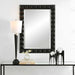 Studded Mirror Matte Black-Mirrors/Pictures-Uttermost-Lighting Design Store