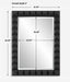 Studded Mirror Matte Black-Mirrors/Pictures-Uttermost-Lighting Design Store